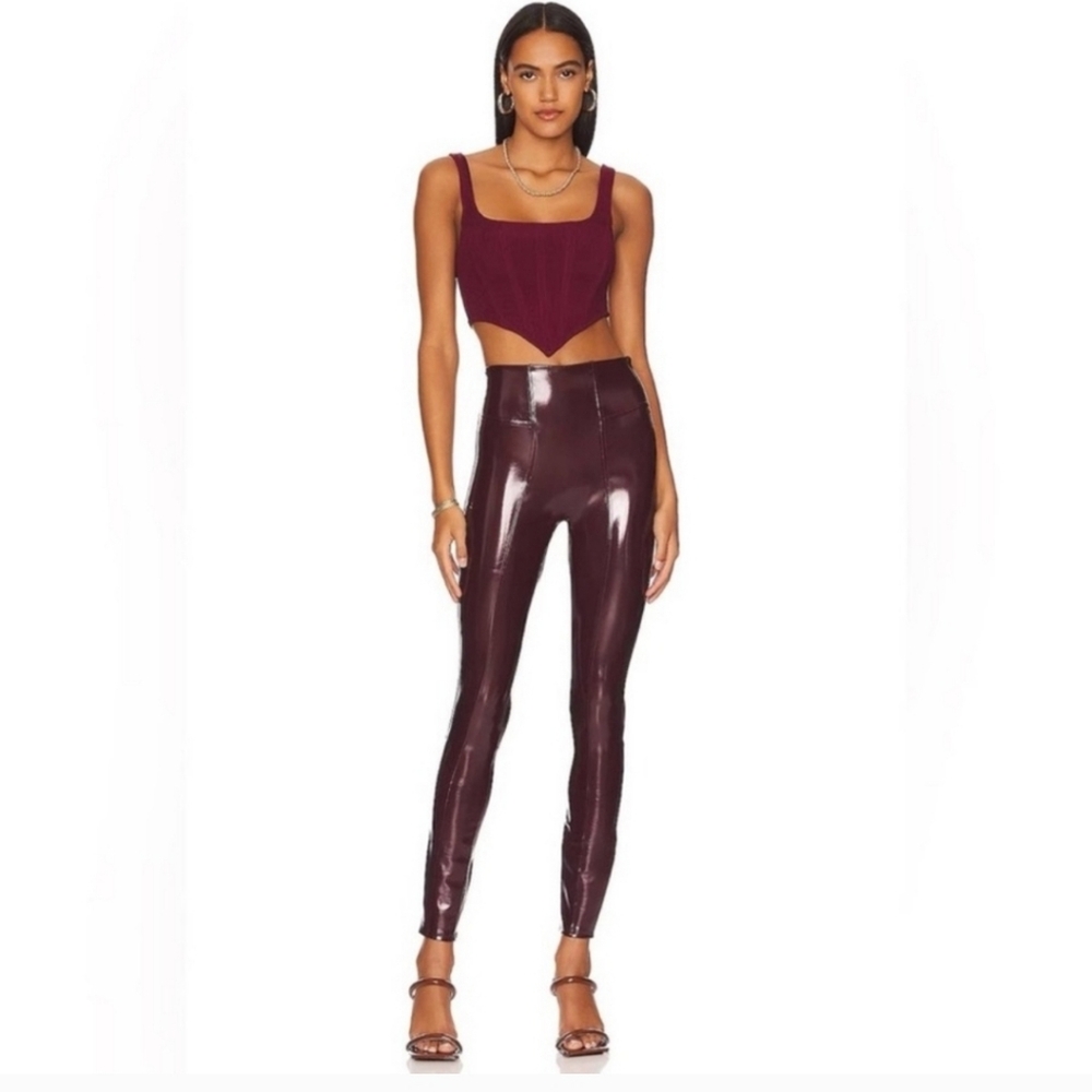 SPANX Burgundy Leggings